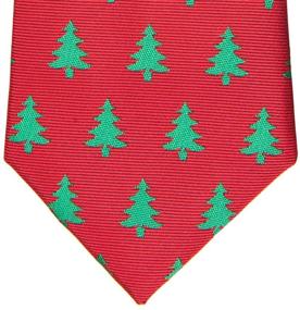 img 2 attached to 🎄 Retreez 8-10 Years Boy's Tie with Christmas Tree Pattern - Woven Microfiber