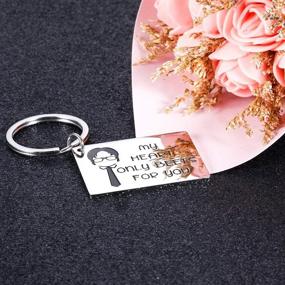 img 1 attached to 💑 Charming Keychain Valentine's Gift for Boyfriend/Girlfriend Anniversary