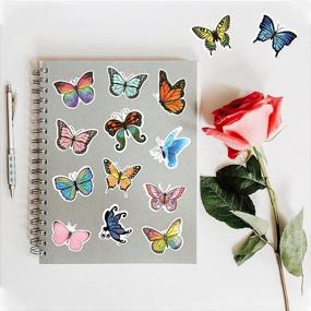 img 1 attached to Colorful Butterfly Stickers Pack - 108 Waterproof Decals for Laptop, Scrapbook, Window, Water Bottle, Envelope – Perfect Gift for Teens & Adults