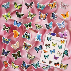 img 3 attached to Colorful Butterfly Stickers Pack - 108 Waterproof Decals for Laptop, Scrapbook, Window, Water Bottle, Envelope – Perfect Gift for Teens & Adults