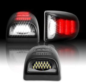 img 3 attached to Upgraded LED License Plate Lights Set for Chevrolet Silverado 2001-2017/ GMC Sierra 2001-2013/ Chevrolet Avalanche 2002-2013