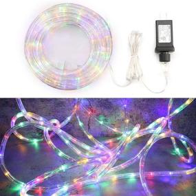 img 3 attached to 🎄 Lyhope Christmas Rope Lights - 33ft 240 LED Multi-Color String Lights, Waterproof & Low Voltage - Connectable Tube Lights for Outdoor & Indoor Xmas Decor, Patio, Pool, Boat, Deck Lighting