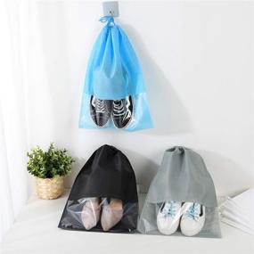 img 2 attached to Storage Non Woven Drawstring Transparent Window Travel Accessories