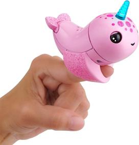 img 3 attached to WowWee Fingerlings Light Narwhal Interactive