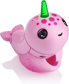 img 2 attached to WowWee Fingerlings Light Narwhal Interactive