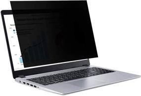 img 4 attached to 👀 14" Anti Blue Light Anti Glare Privacy Screen Protector for 14 Inch Widescreen Laptops - Protect Your Eyes Against Blue Light and Glare - 16:9 Aspect Ratio - Non-Touchscreen