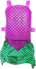 img 1 attached to 🧜 Stay Safe and Stylish with the Narly Noggins Trainer Mermaid Vest in Pink