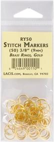 img 1 attached to Lacis RY50 GOLD Brass Stitch Markers 3