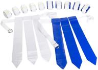 wyzworks flag football set - 12 belts, 18 blue and 18 white flags for adult and youth players logo