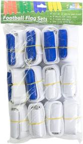 img 1 attached to WYZworks Flag Football Set - 12 Belts, 18 Blue and 18 White Flags for Adult and Youth Players