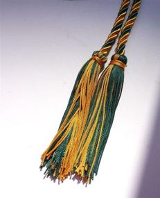 img 2 attached to 🎓 Stylish Graduation Honor Cord Two-Color Braided - Grad Days (Gold Green)