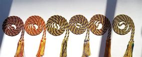 img 1 attached to 🎓 Stylish Graduation Honor Cord Two-Color Braided - Grad Days (Gold Green)