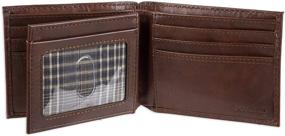 img 1 attached to Columbia Blocking Slimfold Wallet Brown Men's Accessories for Wallets, Card Cases & Money Organizers