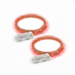 img 4 attached to ⭐ Red LED Lights Indoor Outdoor String Lights - RTGS Products Fairy Lights Battery Powered for Patio, Bedroom, Holiday Decor, and More