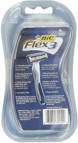 img 1 attached to 🪒 Bic Flex 3 Men's Shaver - 4 Count, 2 Pack: Efficient Shaving Solution for Men