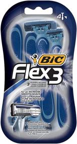 img 2 attached to 🪒 Bic Flex 3 Men's Shaver - 4 Count, 2 Pack: Efficient Shaving Solution for Men