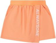 👧 alwaysone girls' shorts: trendy athletic workout clothing for skirts & skorts logo