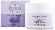 🌙 boots botanics night cream for triple age renewal logo