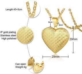 img 2 attached to 💎 Enchanting Necklace Pictures: Polished Necklaces for Girls' Jewelry by YOUFENG