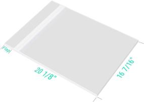 img 3 attached to Pack of 100 Golden State Art Acid-Free 16 3/8x 20 1/8 inches Crystal Clear Sleeves Storage Bags for 16x20 Photo Framing Mats and Mattes