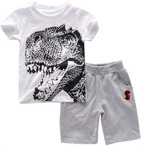 img 4 attached to Greenfish Cartoon Toddler Clothing and Clothing Sets for Boys