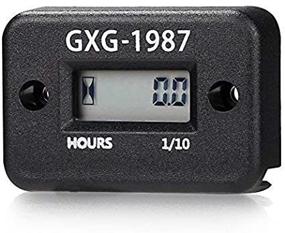 img 2 attached to 🌊 High-performance Waterproof LCD Inductive Hour Meter for Lawn Mower, Generator, Riding Mower, Quad Bike, Motorcycle, Snowmobile, Jet Ski, Boat - Black