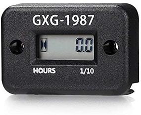 img 4 attached to 🌊 High-performance Waterproof LCD Inductive Hour Meter for Lawn Mower, Generator, Riding Mower, Quad Bike, Motorcycle, Snowmobile, Jet Ski, Boat - Black