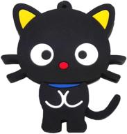 easily store and transport data with aneew 16gb animal cartoon black cat usb flash drive logo