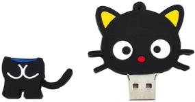 img 3 attached to Easily Store and Transport Data with Aneew 16GB Animal Cartoon Black Cat USB Flash Drive