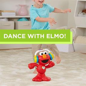 img 2 attached to Sesame Street Давайте танцевать Элмо: 12-дюймовая игрушка, поющая и танцующая, с 3 музыкальными режимами для детей от 18 месяцев и старше