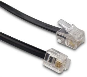 img 1 attached to SINCODA 2-Pack 6ft RJ11 6P4C Phone Cable Extension Wire with Standard Plugs for Landline Telephones | 2PCS 6FT Telephone Cord Extension