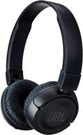 black jbl t450bt on-ear wireless headphones with built-in mic and remote логотип