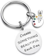 🎨 odladm girls pendant necklace - paint palette design for creating beautiful art every day - kids' jewelry for inspiration logo