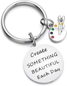 img 3 attached to 🎨 ODLADM Girls Pendant Necklace - Paint Palette Design for Creating Beautiful Art Every Day - Kids' Jewelry for Inspiration