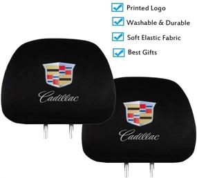 img 1 attached to Lisha For Cadillac Headrest Covers