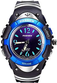 img 1 attached to PASNEW Waterproof Luminous Chronograph BlackBlue