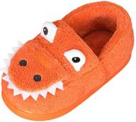 🦖 sakuracan cartoon dinosaur toddler slippers: cozy home shoes for boys & girls in bedroom logo