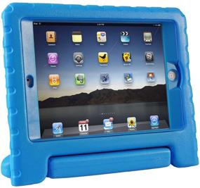 img 3 attached to HDE Case For IPad Mini 1 2 3 Kids Shockproof Bumper Hard Cover Handle Stand With Built In Screen Protector For Apple IPad Mini 1St 2Nd 3Rd Generation (Blue)