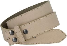 img 2 attached to Square Buckle Casual Suede Leather Men's Accessories in Belts