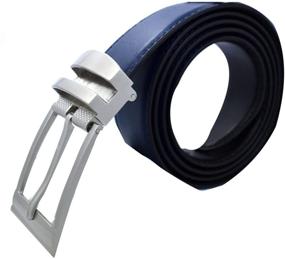 img 2 attached to Stylish and Versatile Reversible 35mm Royal Blue Men's Belt - Perfect Accessory for Belts