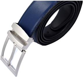 img 3 attached to Stylish and Versatile Reversible 35mm Royal Blue Men's Belt - Perfect Accessory for Belts