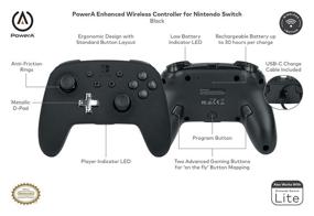 img 2 attached to 🎮 Black Enhanced Wireless Controller for Nintendo Switch by PowerA