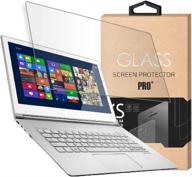 💻 15.6 inch laptop tempered glass screen protector - crystal clear, 9h hardness, compatible with any 15.6" touchscreen laptop - screen protector size: 13.6" w x 7.6" h логотип