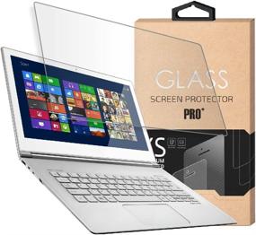 img 4 attached to 💻 15.6 Inch Laptop Tempered Glass Screen Protector - Crystal Clear, 9H Hardness, Compatible with Any 15.6" Touchscreen Laptop - Screen Protector Size: 13.6" W x 7.6" H