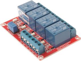 img 2 attached to SMAKN Blue SRD-12VDC-SL-C 4 Channel 12V DC High/Low Level Relays Module Board