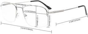 img 1 attached to 👀 Eyekepper Men's Anti Blue Light Glasses - Better Sleep, 97% Blue Light Blocking, Bendable Memory Titanium Frames, Computer Reading Glasses with Dark Orange Tinted Lens (Black, 2.00)