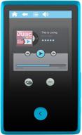 ematic 8gb mp3 video player with fm tuner, voice recorder, bluetooth, 2.4-inch touch screen and sd slot, blue - enhanced media experience at your fingertips logo