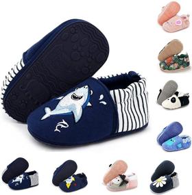 img 4 attached to 👞 BENHERO Cartoon Toddler Boys' Slipper Moccasin Shoes