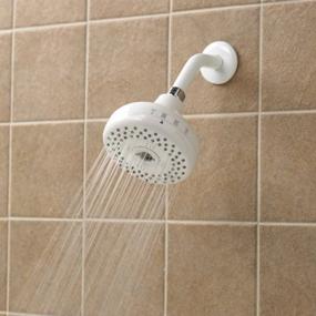 img 3 attached to 🚿 2-in-1 Convertible Showerhead with Four Settings - Rinse Ace, Tahoe White