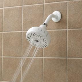 img 2 attached to 🚿 2-in-1 Convertible Showerhead with Four Settings - Rinse Ace, Tahoe White